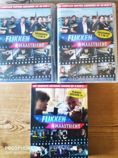FLIKKEN MAASTRICHT SEIZOEN 1 T/M 16 IN NIEUWSTAAT, Cd's en Dvd's, Dvd's | Tv en Series, Zo goed als nieuw, Actie en Avontuur, Boxset