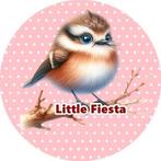 L255 luxe icing vogel 20cm eetbare taart plaat print, Ophalen of Verzenden, Nieuw, Taarten, Versiering