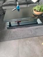 Moderne zwarte salontafel met spiegelaccenten van eric kuste, Huis en Inrichting, Tafels | Salontafels, Ophalen of Verzenden