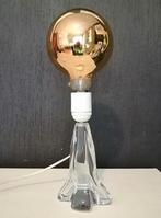 Leuke design tafellamp met een glazen voet van Murano, Huis en Inrichting, Lampen | Tafellampen, Ophalen of Verzenden, Vintae