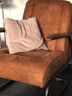 Fauteuil  industrieel cognac, Huis en Inrichting, Fauteuils, Ophalen of Verzenden, Zo goed als nieuw