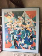Zijde schilderij, Antiek en Kunst, Ophalen of Verzenden