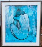 PABLO PICASSO Blue Nude. Kunstreproduktie mooi ingelijst, Antiek en Kunst, Kunst | Schilderijen | Modern, Ophalen