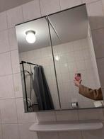 Ikea badkamerkast met spiegel, Huis en Inrichting, Badkamer | Badkamermeubels, Ophalen, Zo goed als nieuw, 25 tot 50 cm, (Half)hoge kast