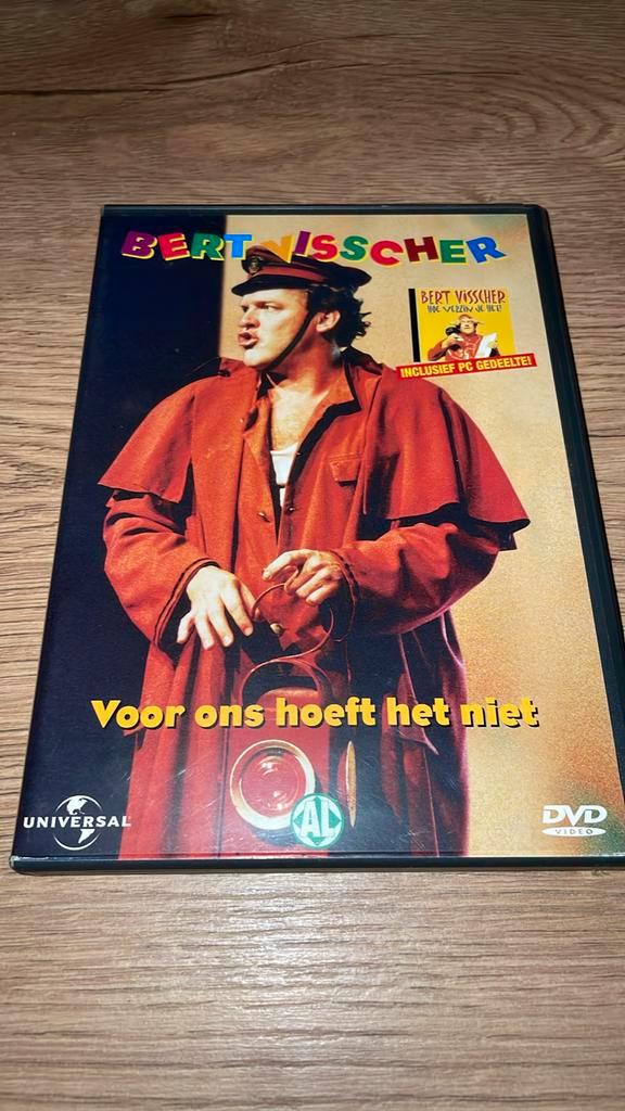 Bert Visscher: Voor Ons Hoeft Het Niet op dvd., Cd's en Dvd's, Dvd's | Cabaret en Sketches, Zo goed als nieuw, Stand-up of Theatershow