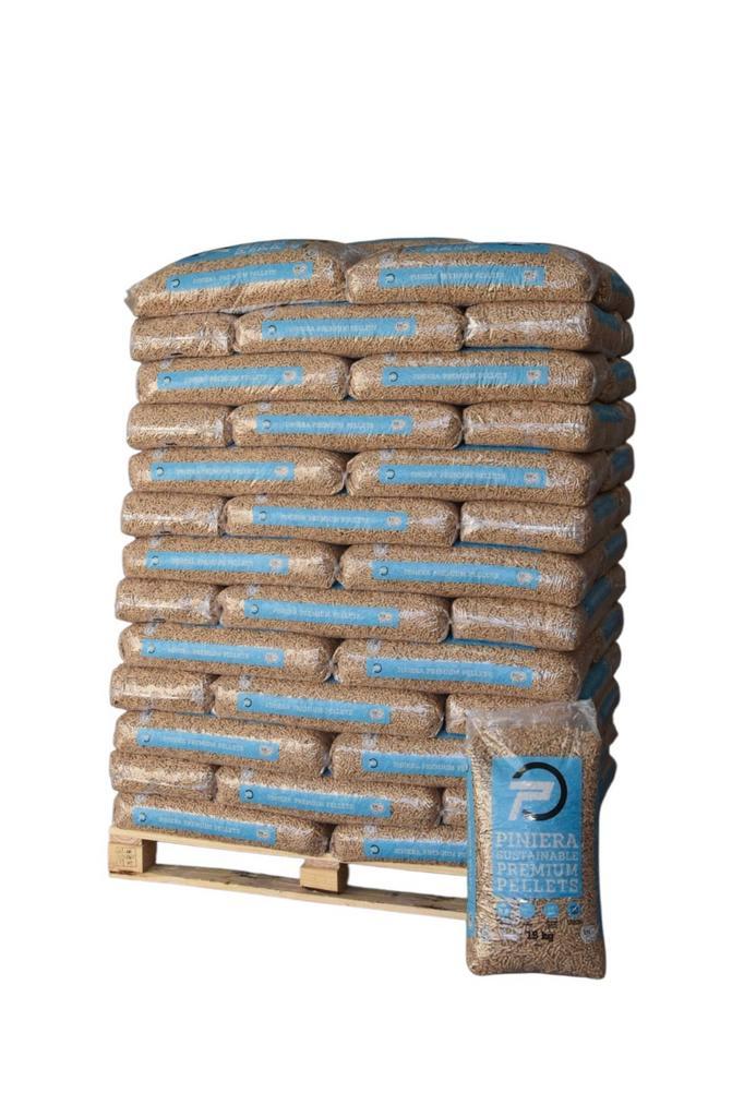 🔥Piniera witte houtpellets EN+A1🔥 €6,-/zak!🔥, Tuin en Terras, Haardhout, Minder dan 3 m³, Ophalen of Verzenden