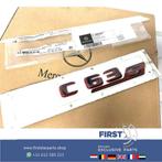 W206 S206 C63 C63s AMG E PERFORMANCE LOGO ZWART / ROOD EMBLE