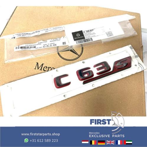 W206 S206 C63 C63s AMG E PERFORMANCE LOGO ZWART / ROOD EMBLE, Auto-onderdelen, Carrosserie en Plaatwerk, Mercedes-Benz, Achter