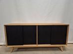 Strak eiken dressoir, Ophalen, 150 tot 200 cm, Nieuw, 25 tot 50 cm