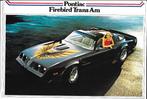 Pontiac Firebird Trans am folder leaflet (Po04), Ophalen of Verzenden, Zo goed als nieuw, Overige merken