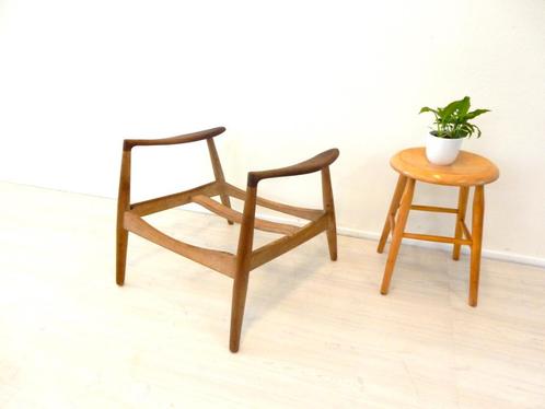 vintage fauteuil frame uit de jaren 50 / 60 stoel opknapper, Huis en Inrichting, Fauteuils, Gebruikt, Hout, Ophalen of Verzenden