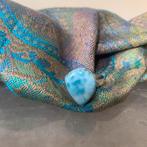 Larimar geluk beschermt intuïtie magie vertrouwen uniek moed, Blauw, Nieuw, Ophalen of Verzenden, 17 tot 18