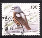 vogel rode rotslijster Zwitserland 2008 gebruikt stempel, Verzenden, Gestempeld, Dier of Natuur