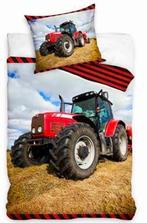 1-persoons dekbedovertrek rode tractor / trekker NIEUW!, Dekbedovertrek, Nieuw, Ophalen of Verzenden, Jongetje