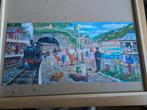 Leuke langwerpige Gibsons legpuzzel Seaside Train, Ophalen of Verzenden, 500 t/m 1500 stukjes, Gebruikt, Legpuzzel