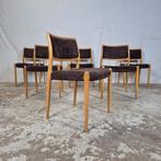 Niels Møller model 80 vintage eiken eetkamerstoel jaren 60, Huis en Inrichting, Stoelen, Ophalen, Hout, Scandinavisch, Deens, Wegner, fristho