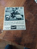 Advertentie van Vespa scooter vrij 1961, Ophalen of Verzenden, Zo goed als nieuw, Overige typen