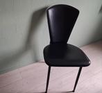 2 Eetkamerstoelen, Huis en Inrichting, Stoelen, Ophalen, Gebruikt, Twee, Zwart