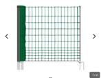 Pluimvee afraster net, 25 meter lang, 112 cm hoog, 9 palen, Ophalen, Zo goed als nieuw