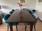 Moderne etthoek 240 x 110 cm met 6 stoelen, Ophalen, 100 tot 150 cm, 200 cm of meer, Zo goed als nieuw