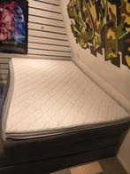 Bed 1.40m bij 2.00m, Ophalen, Gebruikt, Blauw, Tweepersoons