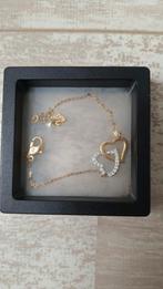 Swarovski Armband met Hartjes, Overige materialen, Ophalen of Verzenden, Zo goed als nieuw, Verstelbaar