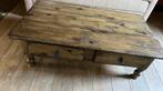 Salontafel grenen met 2 lades, Antiek en Kunst, Ophalen of Verzenden