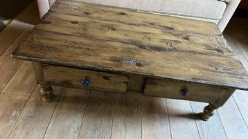 Salontafel grenen met 2 lades beschikbaar voor biedingen