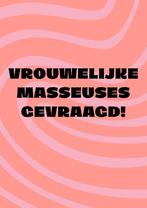 Masseuse gezocht! Nieuw salon, Diensten en Vakmensen, Welzijn | Masseurs en Massagesalons, Stoelmassage