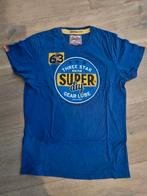 SUPER DRY heren t-shirt maat M, kleur blauw, Super dry, Ophalen of Verzenden, Zo goed als nieuw, Maat 48/50 (M)