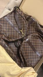 Louis Vuitton Keepall Bandoulière Damier Ebene, 40 tot 60 cm, 20 tot 30 cm, Bruin, Minder dan 35 cm