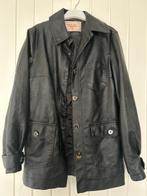Leren jasje trenchcoat leather black zwart pof aan de pols, Ophalen of Verzenden, Zo goed als nieuw, Maat 36 (S), Zwart