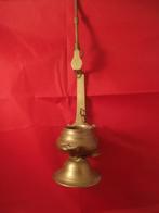 A150 Antiek bronzen olielampje tuitlampje snotneus 19e eeuws, Antiek en Kunst, Antiek | Lampen, Ophalen of Verzenden