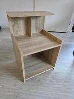 Nachtkastje eiken kleur, Ophalen, Minder dan 45 cm, 55 tot 70 cm, Zo goed als nieuw