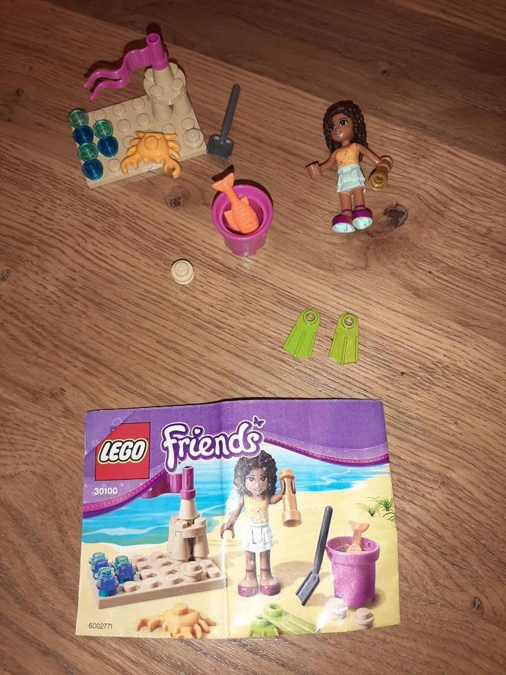 Lego Friends 30100 Andrea op het strand ..., Kinderen en Baby's, Speelgoed | Duplo en Lego, Gebruikt, Lego, Complete set, Ophalen of Verzenden