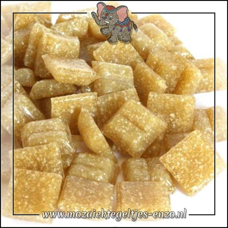 Glasmozaiek steentjes Basic Line | 1cm Mini Caramel, Hobby en Vrije tijd, Knutselen, Nieuw, Materiaal, Verzenden