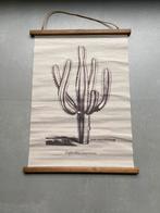 Wandkleed cactus, katoen en hout. NIEUW, Ophalen of Verzenden, Nieuw