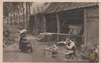 Brabants dorpsleven 1915/karnen/loopstoel/klederdracht, Verzamelen, Ansichtkaarten | Nederland, Verzenden, Voor 1920, Gelopen