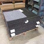 prachtige partij NIEUWE  projectkwaliteit tapijttegels blauw, Ophalen, 75 m² of meer, Nieuw, Grijs