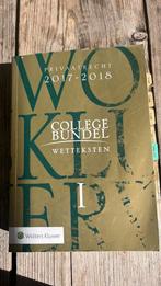 Collegebundel wetteksten deel 1 privaat recht 2017-2018, Ophalen of Verzenden, Zo goed als nieuw, Sociale wetenschap