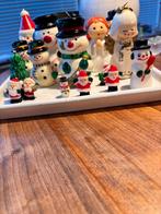 Vintage figuur kaarsen (kerstman, engel, sneeuwman), Overige materialen, Ophalen of Verzenden, Zo goed als nieuw, Kaars
