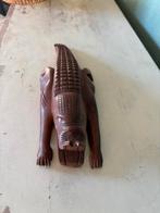 Handgesneden houten krokodil, Ophalen of Verzenden