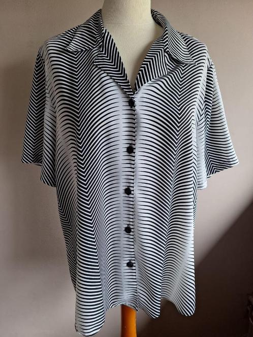 Nieuwe blouse zwart/wit print, maat XXL, Kleding | Dames, Blouses en Tunieken, Nieuw, Maat 46/48 (XL) of groter, Ophalen of Verzenden