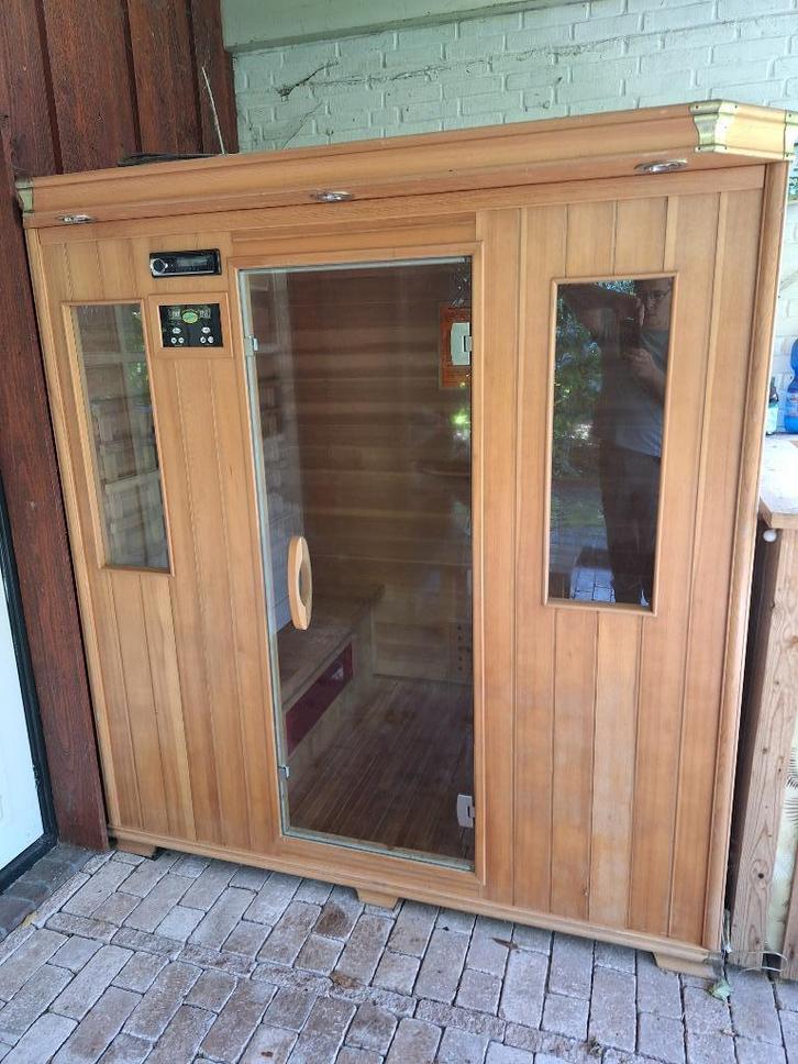Infra-rood sauna - 4-persoons, Sport en Fitness, Sauna, Gebruikt, Complete sauna, Infrarood, Ophalen