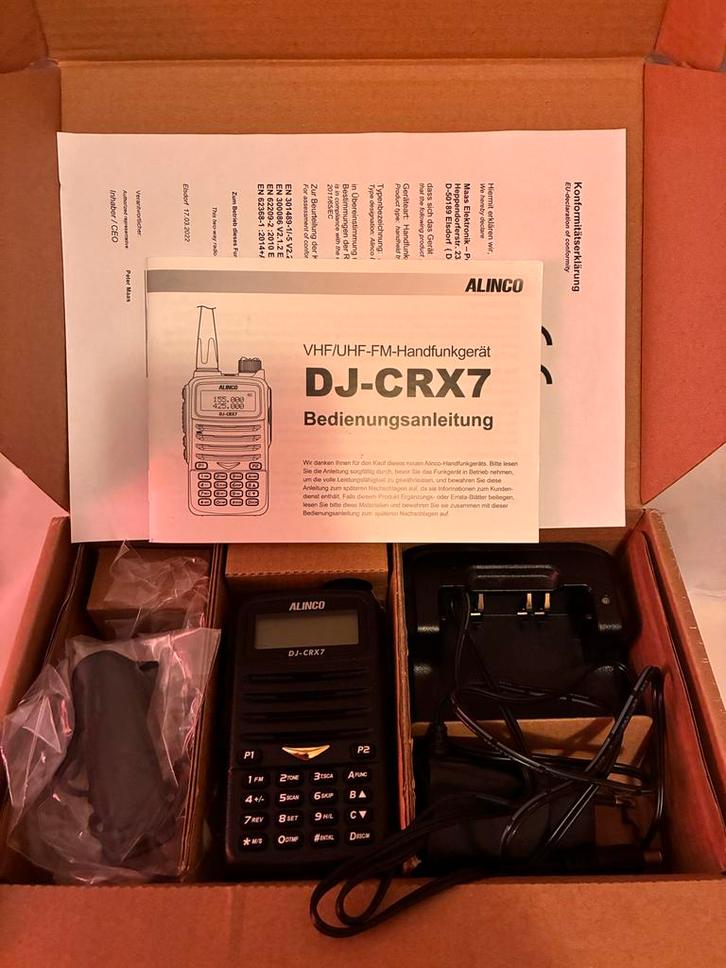 Alinco DJ-CRX7 Portofoon - Goede Staat!, Telecommunicatie, Portofoons en Walkie-talkies, Gebruikt, Portofoon of Walkie-talkie