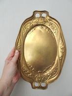 Art Nouveau 20s koper messing schaal kerst vintage antiek, Verzenden, Koper