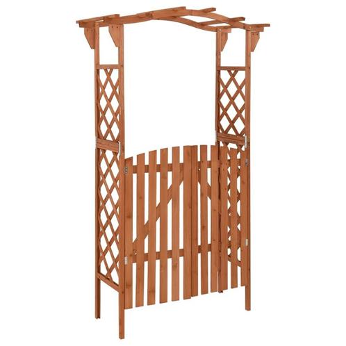 AANBIEDING | Prieel rozenboog tuinpoort hout 120x60x205 cm G, Tuin en Terras, Tuinhekken en Hekwerk, Nieuw, Tuinhek, Hout, Met poort