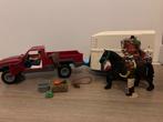 Schleich Horse Club Speelset Pick-up met paardenaanhangwagen, Verzamelen, Speelgoed, Ophalen of Verzenden, Gebruikt