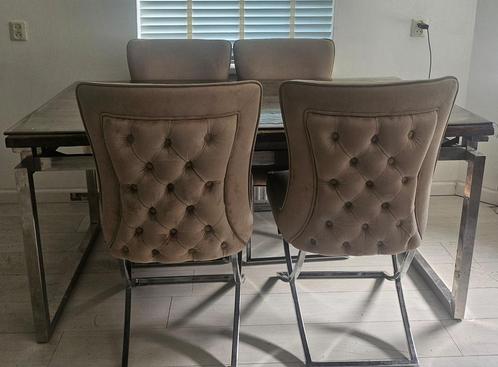 Luxe tafelset in Eric Kuster / Richmond stijl, Huis en Inrichting, Complete eetkamers, Zo goed als nieuw, Ophalen