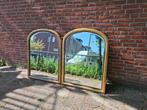 Prachtige Gouden Deknudt Boogspiegel 113x80, Huis en Inrichting, Ophalen, Gebruikt, 100 tot 150 cm, Rond